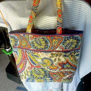 Vera Bradley Retired Pattern Marina Paisley Tote Bag